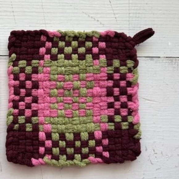 Handwoven Cotton Potholders - Picture 3 of 3